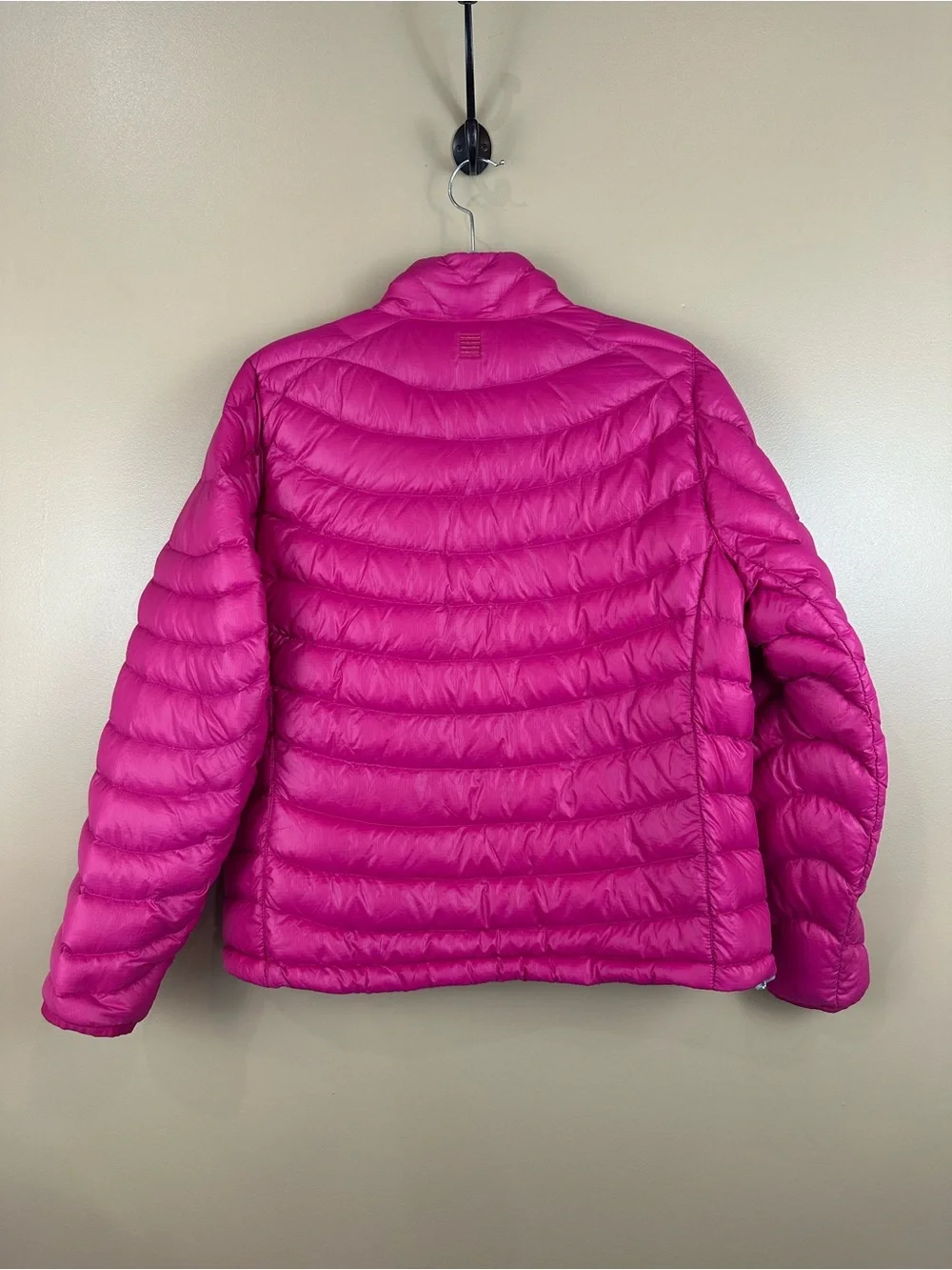 Lands End Girls L 14-16 Magenta Pink 80% Down Puffer Jacket Coat Gorpcore Light